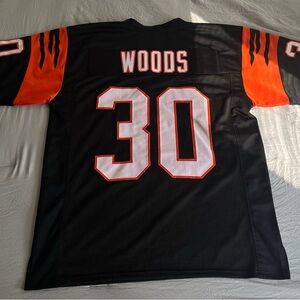 1988 Ickey Woods Cincinnati Bengals Logo 7 NFL Jersey Size XL